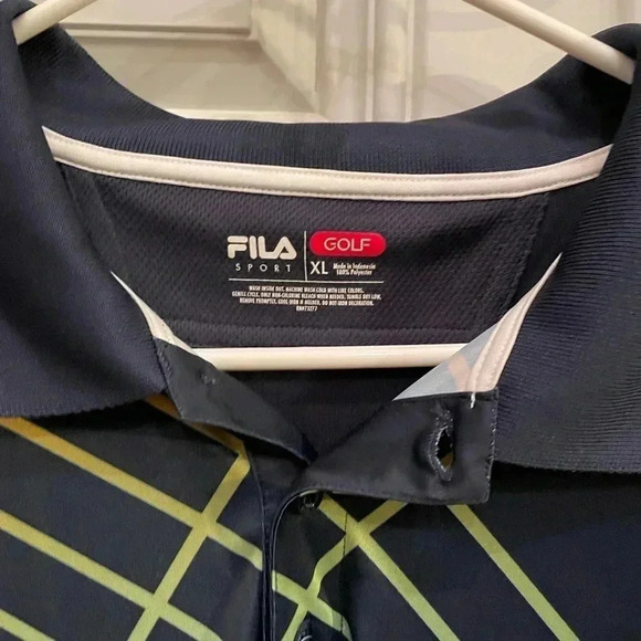 Fila Sport Golf Men's Athletic Performance Short Sleeved Polo - Picture 2 of 4